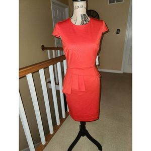 NWT, Calvin Klein Dress, Red, Size 6